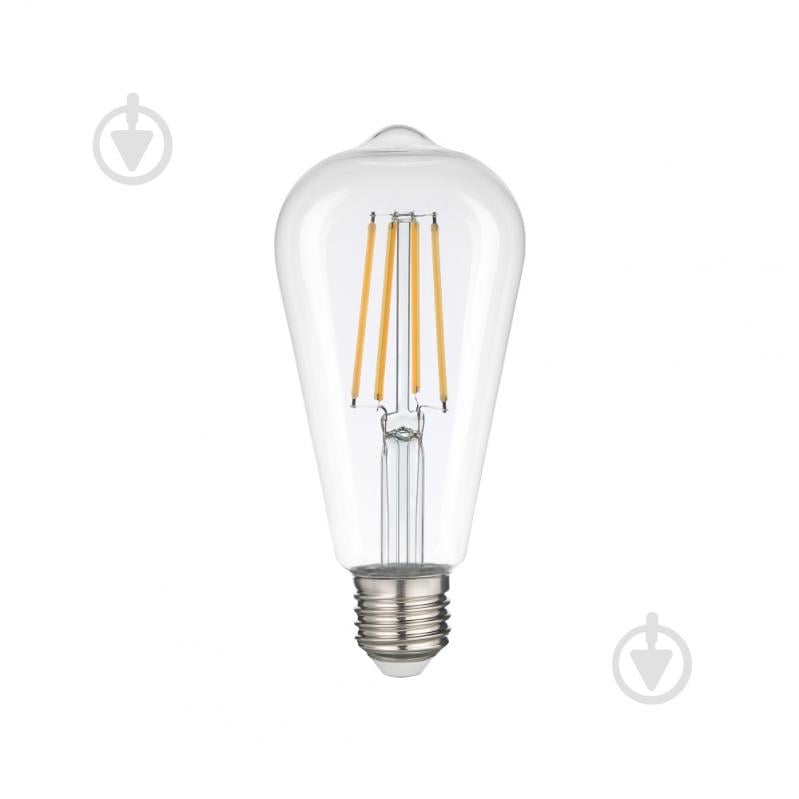 Лампа светодиодная Violux LED FILAMENT ST64 10 Вт E27 4000 К 195 В прозрачная 836024 - фото 1 Лампа светодиодная Violux LED FILAMENT ST64 10 Вт E27 4000 К 195 В прозрачная 836024 - фото 1