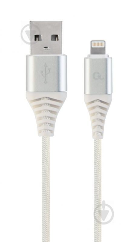 Кабель Cablexpert Lightning – USB 2 м белый (CC-USB2B-AMLM-2M-BW2) USB 2.0 А-папа/Lightning - фото 1