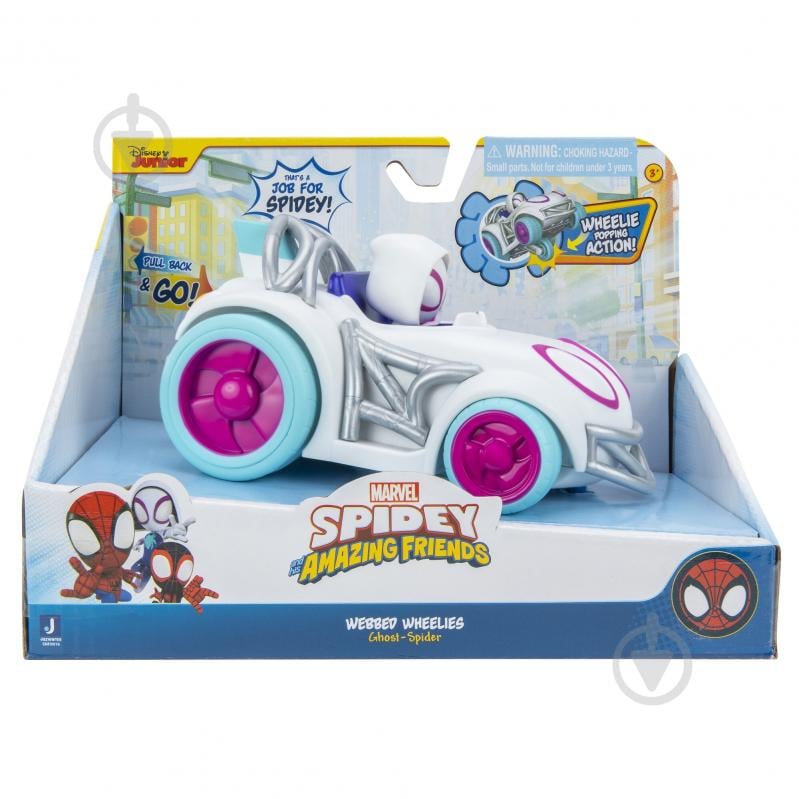 Автомобиль инерционный Spidey Pull Back Vehicle Ghost Spider SNF0016 - фото 2