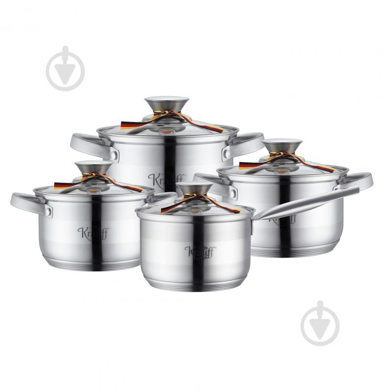 Набір каструль Krauff 8 предметів 26-242-042 - фото 1 Набір каструль Krauff 8 предметів 26-242-042 - фото 1