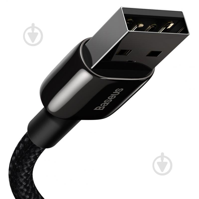 Кабель BASEUS Tungsten Gold Fast Charging Data Cable USB to iP 2.4A 2 м черный (CALWJ-A01) - фото 3