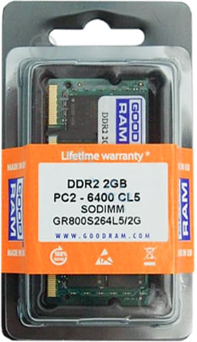 Оперативна пам'ять GOODRAM SODIMM DDR2 2 GB (1x2GB) 800 MHz (GR800S264L6/2G) - фото 2