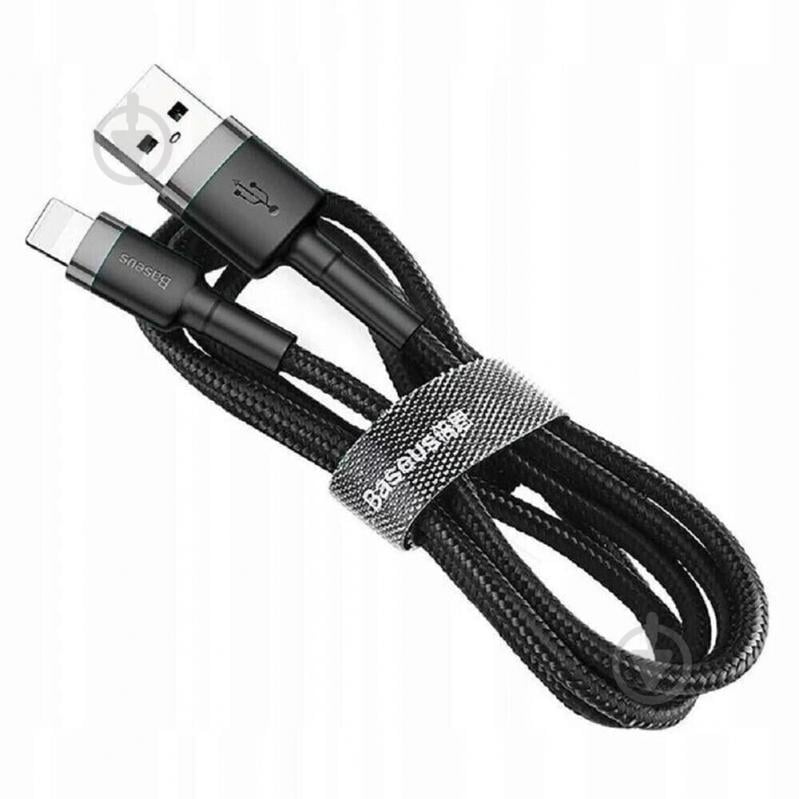 Кабель BASEUS Cafule Cable USB For Type-C 2A 3 м grey/black (CATKLF-UG1) - фото 4