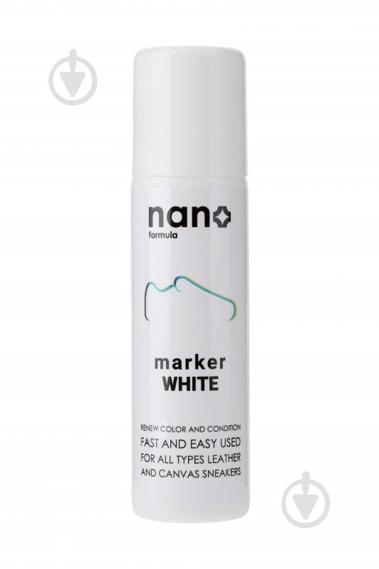Крем-маркер для обуви Marker White Nano Formula белый 75 мл - фото 1 Крем-маркер для обуви Marker White Nano Formula белый 75 мл - фото 1