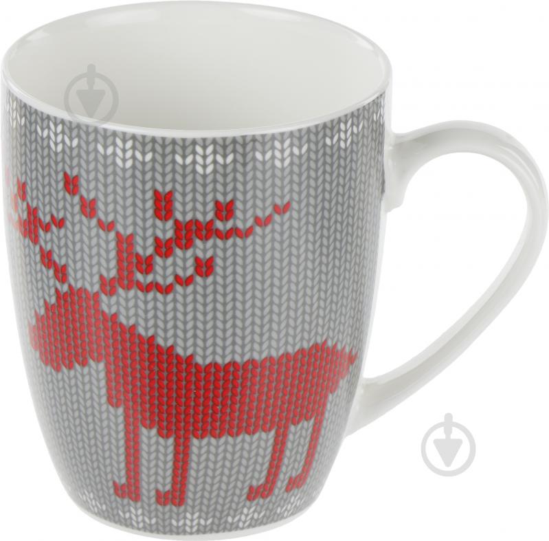 Чашка Keramia Олень вязаный 360 мл - фото 1 Чашка Keramia Олень вязаный 360 мл - фото 1