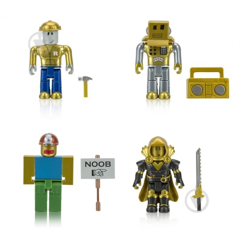 Фигурка коллекционная Roblox Jazwares Four Figure Pack Icons – 15th Anniversary Gold Collector's Set ROB0527 - фото 6