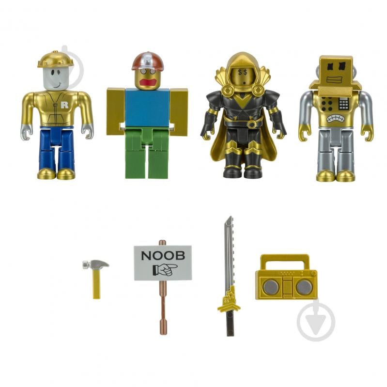 Фигурка коллекционная Roblox Jazwares Four Figure Pack Icons – 15th Anniversary Gold Collector's Set ROB0527 - фото 9