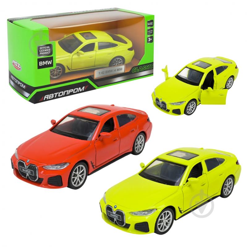Автомодель Автопром 1:43 BMW I4 M50 4378 - фото 1