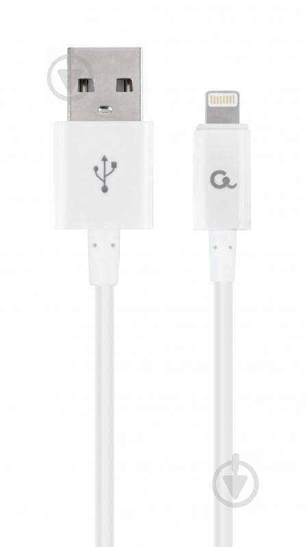 Кабель Cablexpert Lightning – USB 1 м білий (CC-USB2P-AMLM-1M-W) USB 2.0 А-тато/Lightning - фото 1