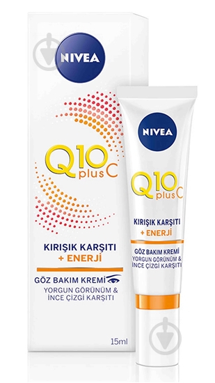 Крем для век Nivea Q10 plus C + ENERGY против морщин 15 мл - фото 1