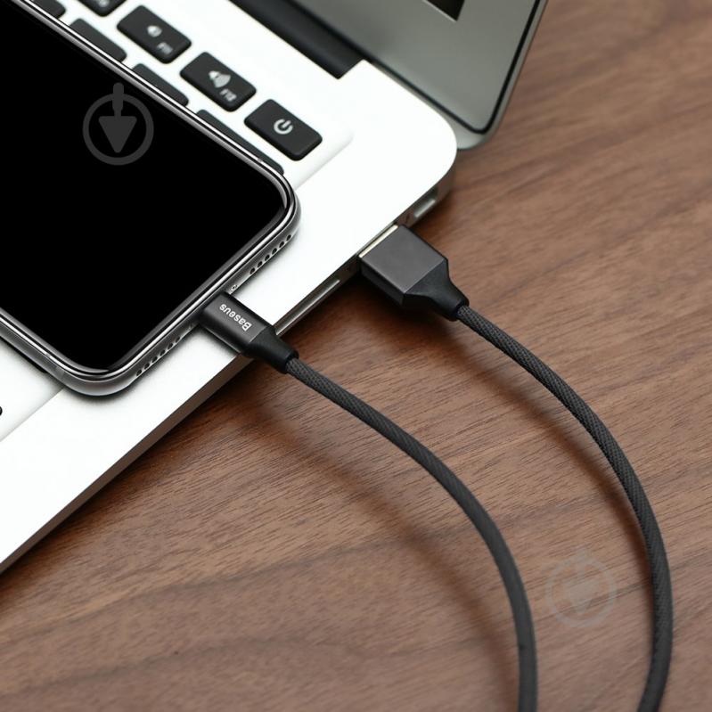 Кабель BASEUS Yiven Cable for Lightning 1,2 м чорний (CALYW-01) - фото 6