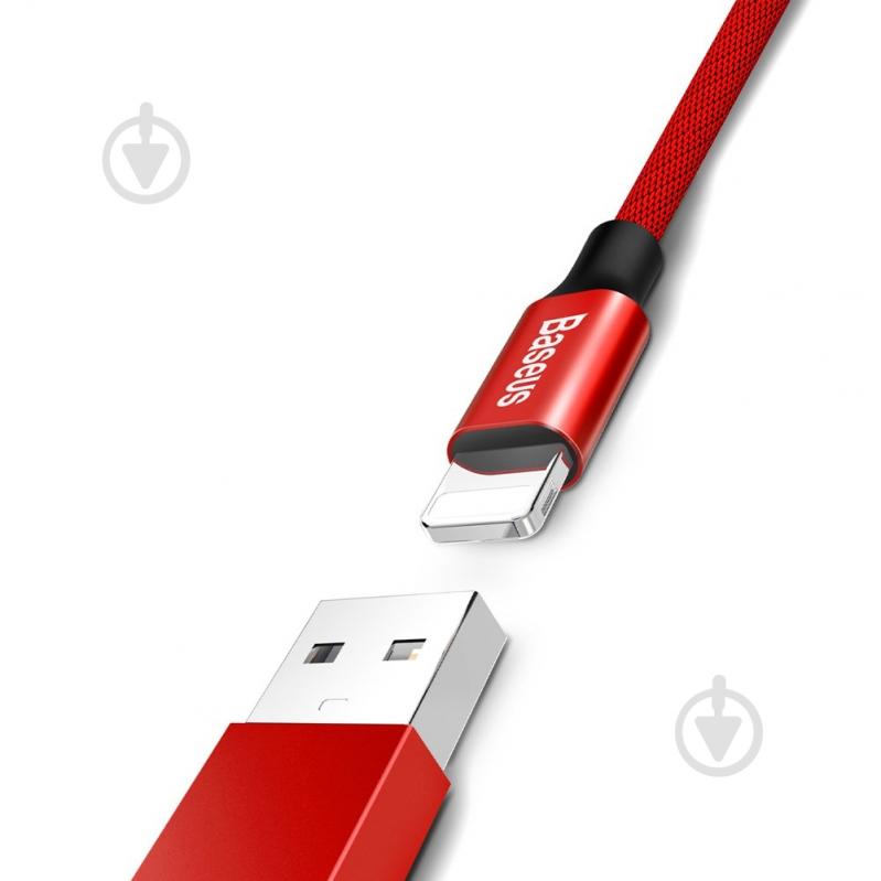 Кабель BASEUS Yiven USB – Lightning 1.2 м 1,2 м red (CALYW-09) - фото 2 Кабель BASEUS Yiven USB – Lightning 1.2 м 1,2 м red (CALYW-09) - фото 2