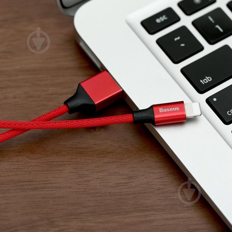 Кабель BASEUS Yiven USB – Lightning 1.2 м 1,2 м red (CALYW-09) - фото 4 Кабель BASEUS Yiven USB – Lightning 1.2 м 1,2 м red (CALYW-09) - фото 4