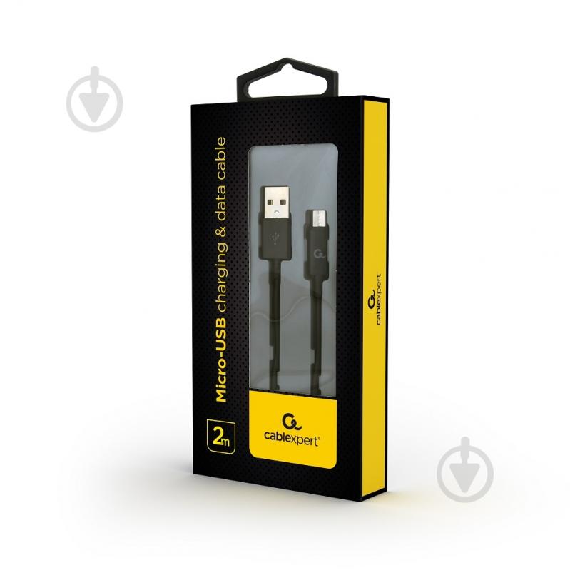 Кабель Cablexpert USB – microUSB 2 м (CC-USB2P-AMmBM-2M) USB 2.0 A-папа/Micro B-папа - фото 2