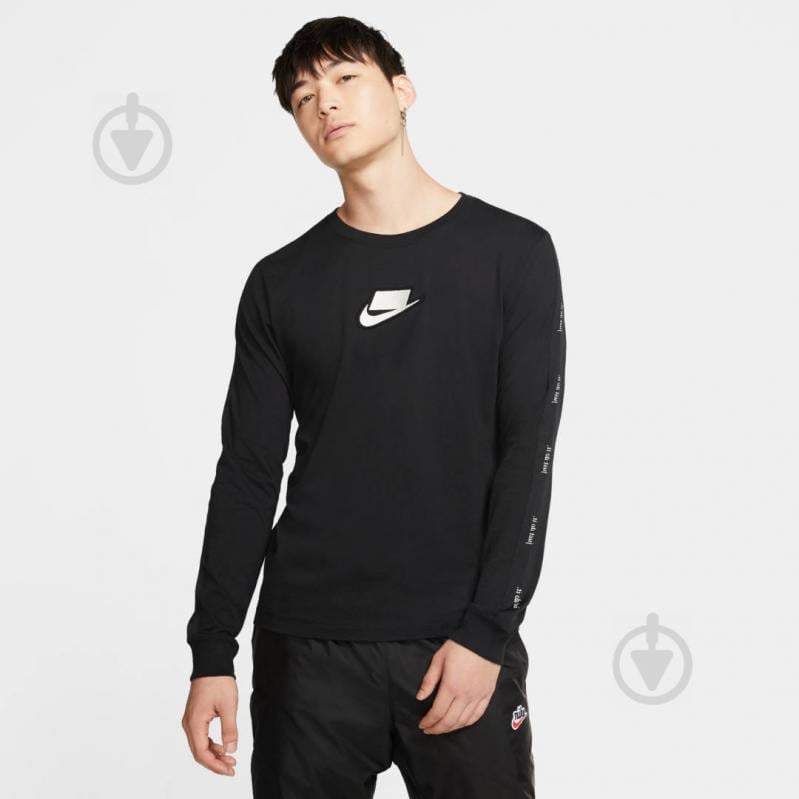 Футболка Nike M NSW LS TEE NSW 2 CI6214-010 р.S черный - фото 4