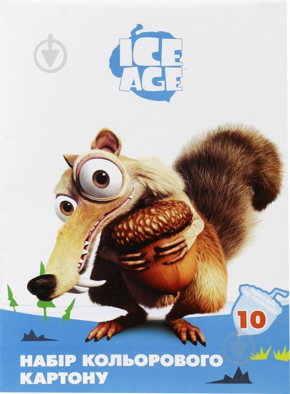 Картон кольоровий А4 10 аркушів Ice Age IA09200 Cool For School - фото 1