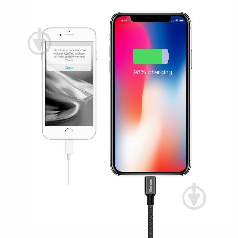 Кабель BASEUS Yiven Lightning Cable 1,8 м черный (CALYW-A01) - фото 4 Кабель BASEUS Yiven Lightning Cable 1,8 м черный (CALYW-A01) - фото 4