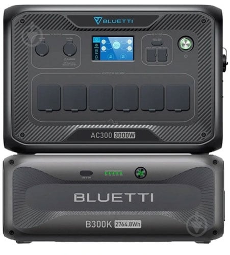 Зарядна станція BLUETTI AC300+B300K Home Battery Backup 3000W LiFePO4 (2764,8 Вт·год) - фото 1