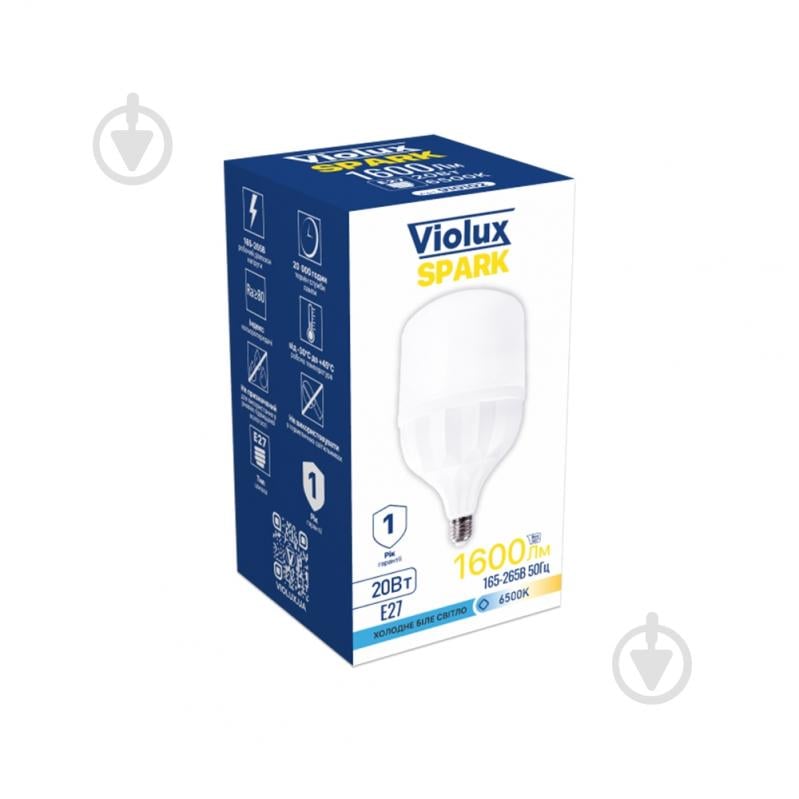 Лампа светодиодная Violux SPARK 20 Вт E27 165 В 6500 К 910102 - фото 2