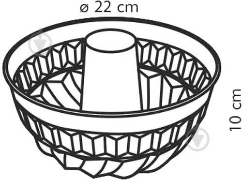 Форма для кексу Delicia 22 см (623142) Tescoma - фото 2