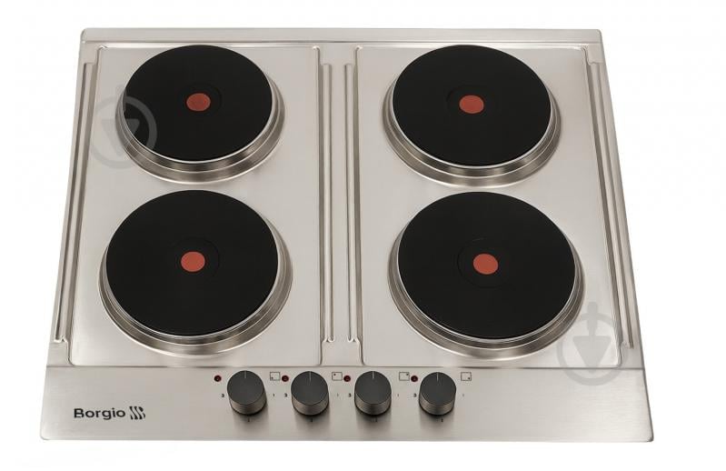Варильна поверхня електрична Borgio 6850-04R Inox - фото 3