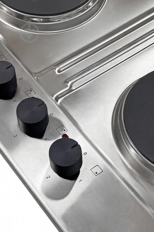 Варильна поверхня електрична Borgio 6850-04R Inox - фото 4