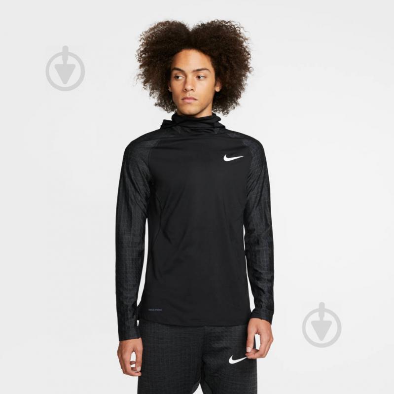 Футболка Nike M NP TOP LS UTILITY THRMA NVTY BV5663-010 р.2XL черный - фото 4