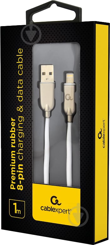 Кабель Cablexpert Lightning – USB 1 м белый (CC-USB2R-AMLM-1M-W) USB 2.0 А-папа/Lightning - фото 2