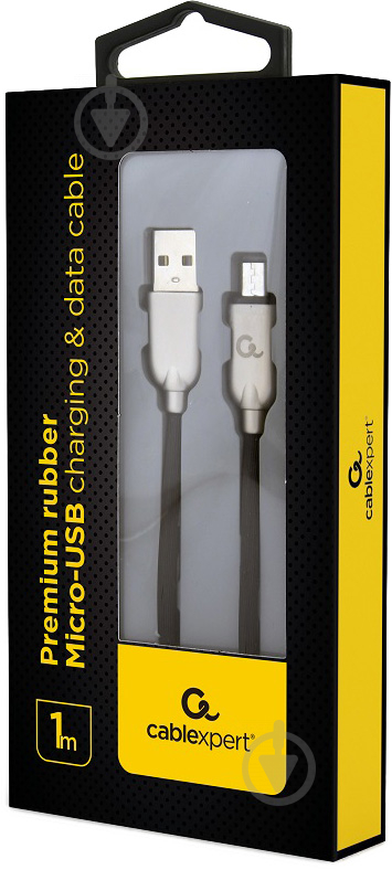 Кабель Cablexpert USB – microUSB 1 м чорний (CC-USB2R-AMmBM-1M) USB 2.0 A-тато/Micro B-тато - фото 2