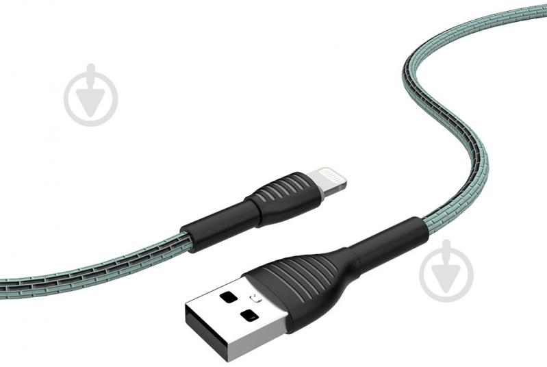 Кабель ColorWay USB - Apple Lightning (braided cloth) 3 А 1 м сірий (CW-CBUL041-GR) - фото 5 Кабель ColorWay USB - Apple Lightning (braided cloth) 3 А 1 м сірий (CW-CBUL041-GR) - фото 5