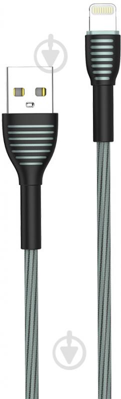 Кабель ColorWay USB - Apple Lightning (braided cloth) 3 А 1 м сірий (CW-CBUL041-GR) - фото 7 Кабель ColorWay USB - Apple Lightning (braided cloth) 3 А 1 м сірий (CW-CBUL041-GR) - фото 7