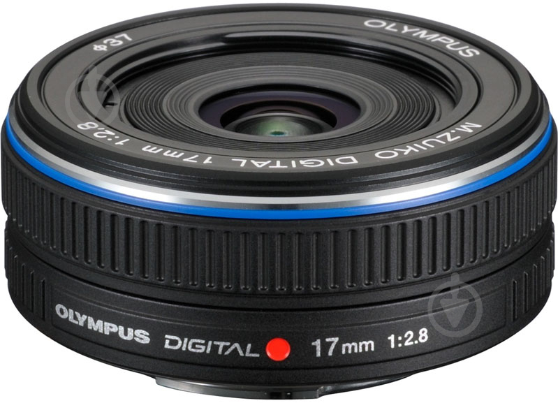 Объектив Olympus EW-M1728 17mm f/2.8 pancake Black - фото 1