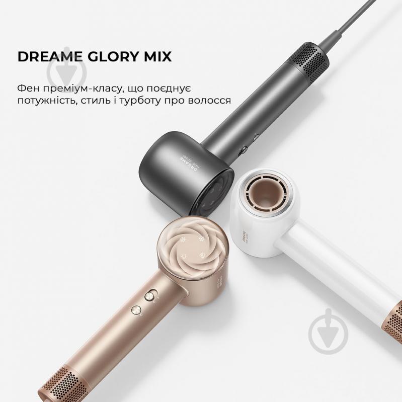 ВИТРИНА! Фен DREAME Glory Mix - Black AHD18-BK - фото 11 ВИТРИНА! Фен DREAME Glory Mix - Black AHD18-BK - фото 11
