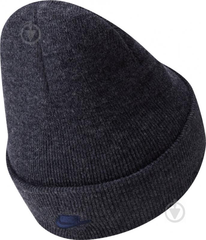 Шапка Nike U Nsw Cuffed Beanie Jdi Nsp CK1320-498 р.one size темно-синий - фото 2