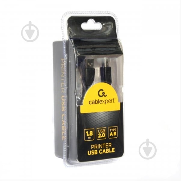 Кабель Cablexpert 1,8 м (CCB-USB2-AMBM-6) USB2.0 A-папа/USB-B - фото 2 Кабель Cablexpert 1,8 м (CCB-USB2-AMBM-6) USB2.0 A-папа/USB-B - фото 2