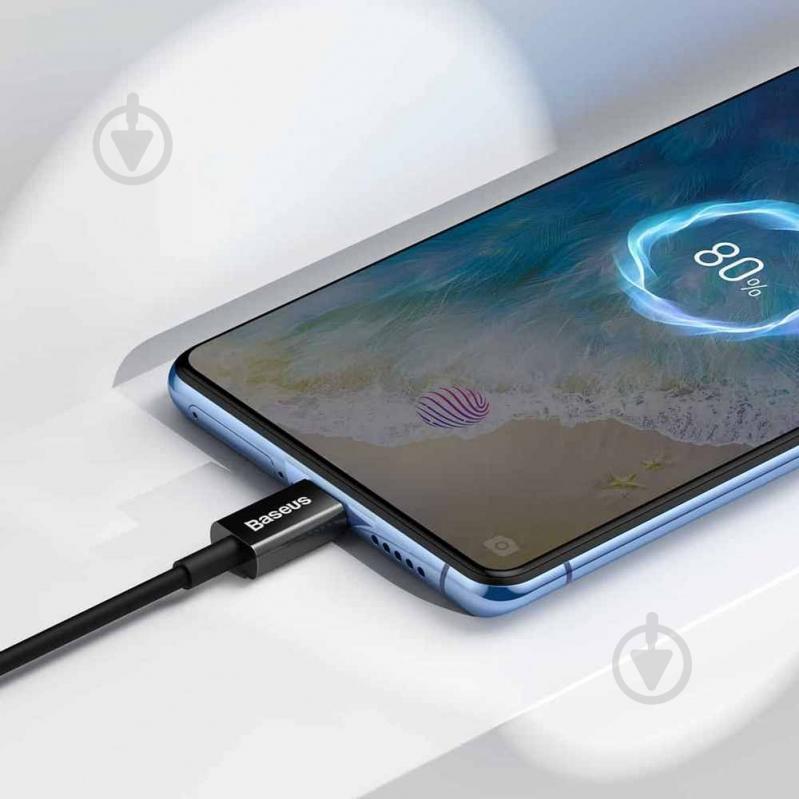Кабель BASEUS Superior Series Fast Charging Data Cable USB to Micro 2 A 2 м черный (CAMYS-A01) - фото 4