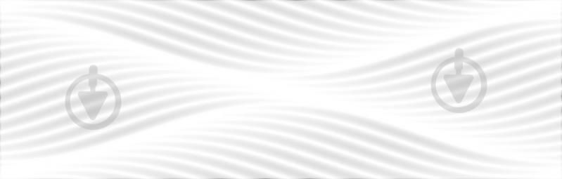 Плитка InterCerama Black&White белый рельеф 2580 201 061/P 25х80 - фото 