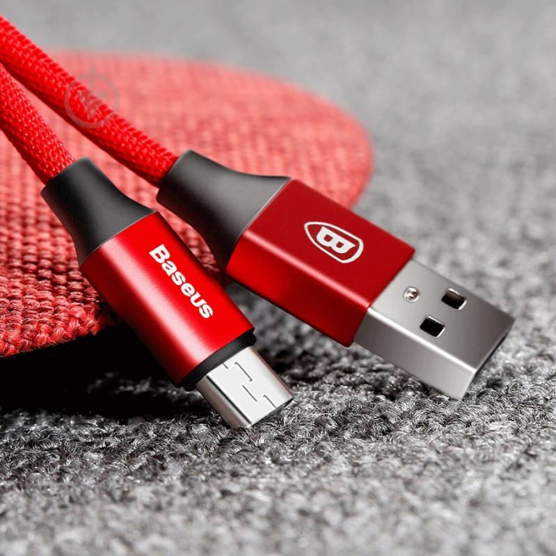 Кабель BASEUS Yiven Cable for Micro 1,5 м red (CAMYW-B09) - фото 6