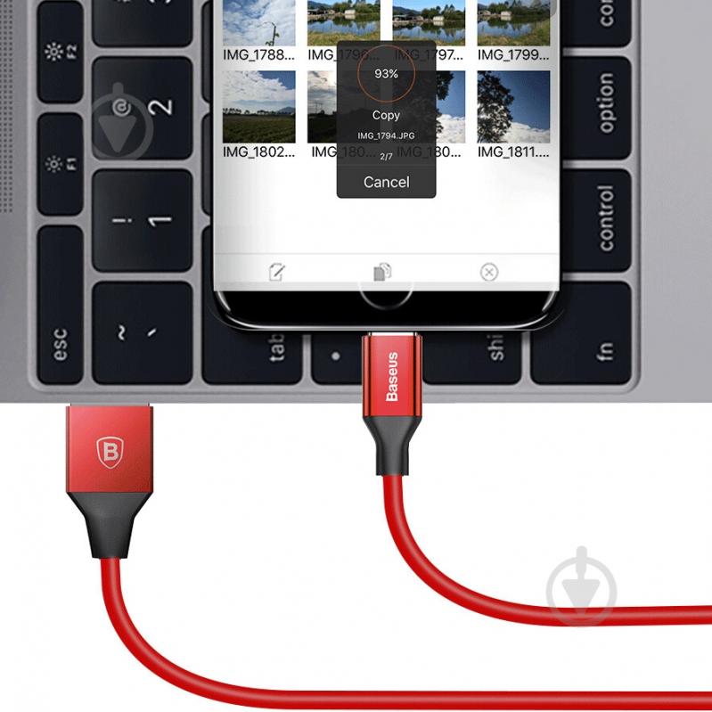 Кабель BASEUS Yiven Cable for Micro 1,5 м red (CAMYW-B09) - фото 4