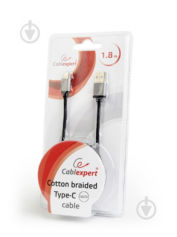 Кабель Cablexpert Lightning – USB 1,8 м черный (CCB-mUSB2B-AMCM-6) USB2.0 A-папа/Type-C - фото 3