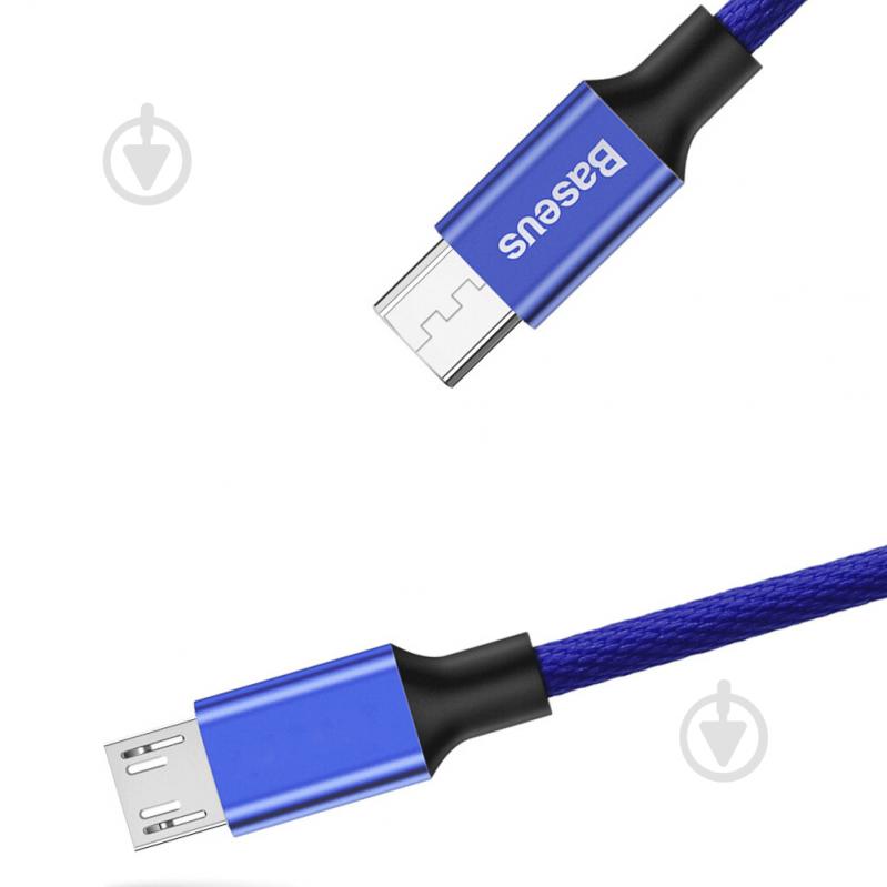 Кабель BASEUS Yiven Cable for Micro 1,5 м Blue (CAMYW-B13) - фото 2