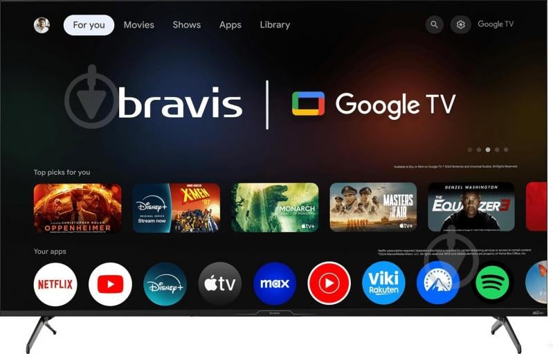 Телевизор Bravis 50" QLED 50L7000Q - фото 2