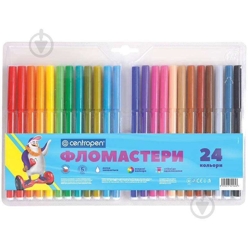 Фломастеры 24 шт. 7790/24 Centropen - фото 1