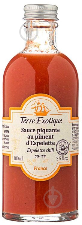 Соус Terre Exotique острый с Эспелетским перцем 100 мл 100 мл - фото 1