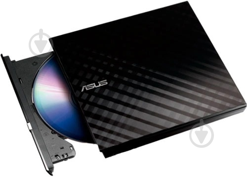 Оптичний привід Asus SDRW-08D2S-U LITE DVD+-R/RW USB2.0 EXT Ret Slim Black 90-DQ0435-UA221KZ - фото 1