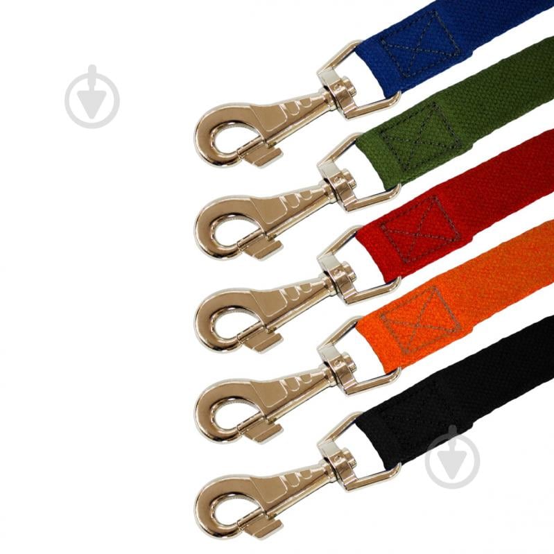 Поводок для собак Lucky Pet шитый брезент 20/200 синий - фото 3 Поводок для собак Lucky Pet шитый брезент 20/200 синий - фото 3