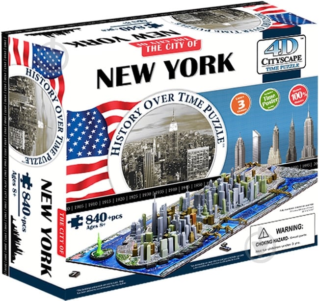 Пазл объемный 4D Cityscape США: Нью-Йорк 40010 - фото 1