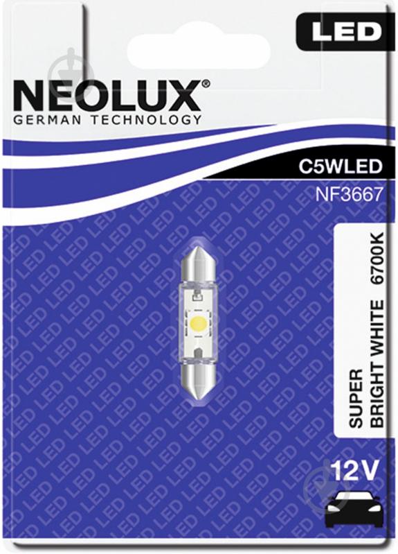 Автолампа светодиодная Neolux LED C5W 36mm 0,5 Вт 1 шт. - фото 3