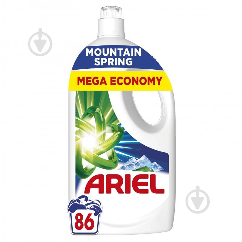 Гель для машинной и ручной стирки Ariel Горный источник 3,87 л - фото 1