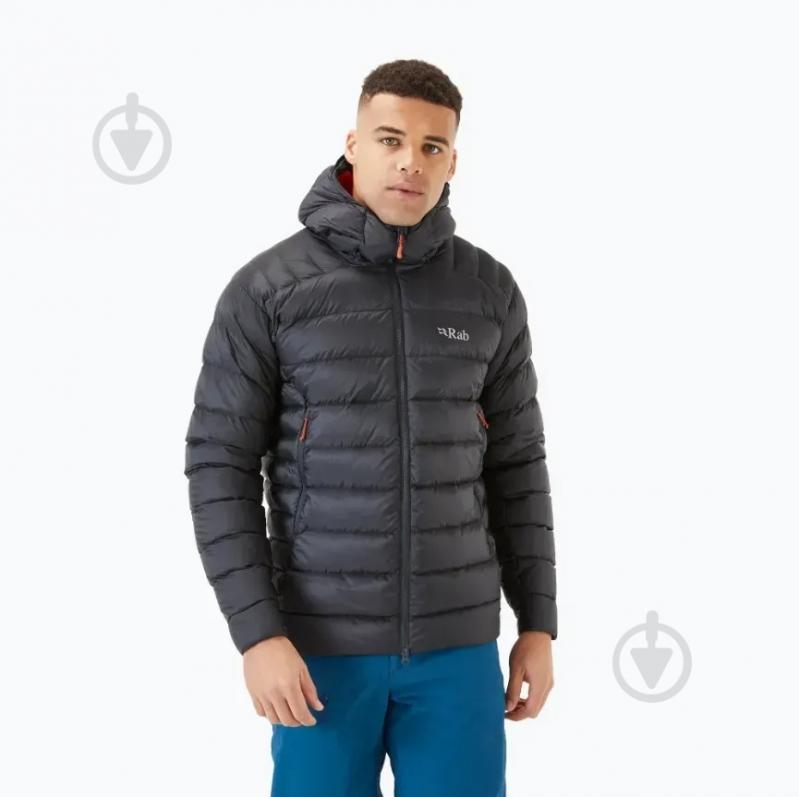 Куртка чоловіча RAB Electron Pro Jacket QDN-85 р.S чорна - фото 1 Куртка чоловіча RAB Electron Pro Jacket QDN-85 р.S чорна - фото 1